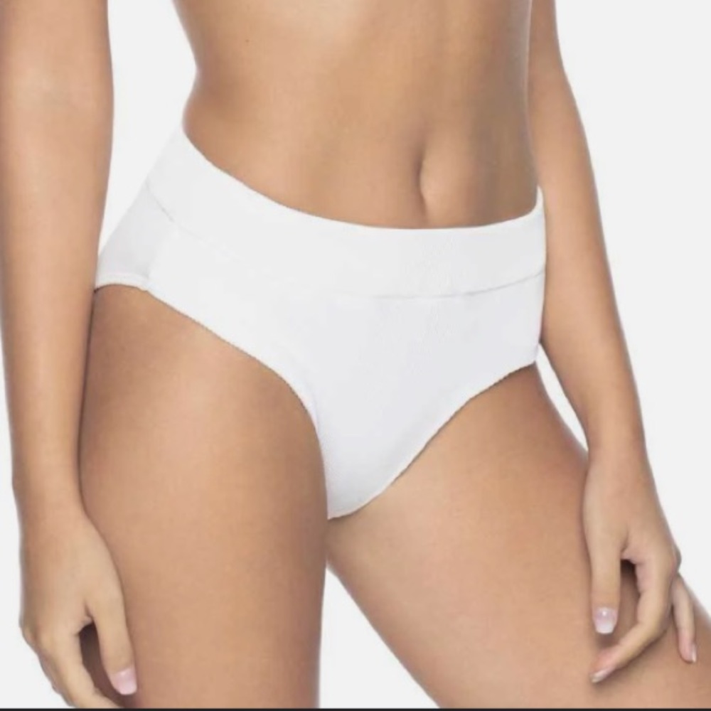 NWT PROFILE by GOTTEX white eyelet embossed swim bottoms